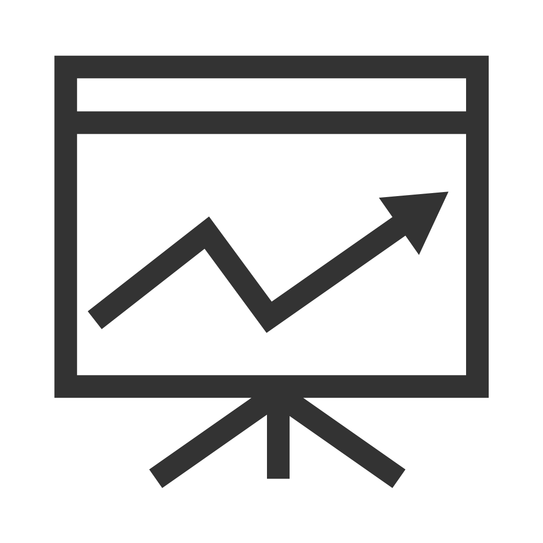 Organisation growth and improved efficiencies icon