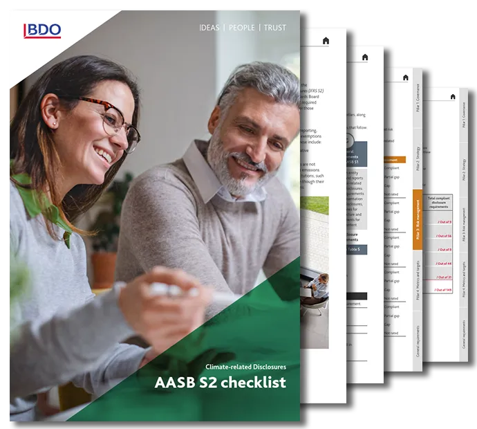 AASB S2 checklist