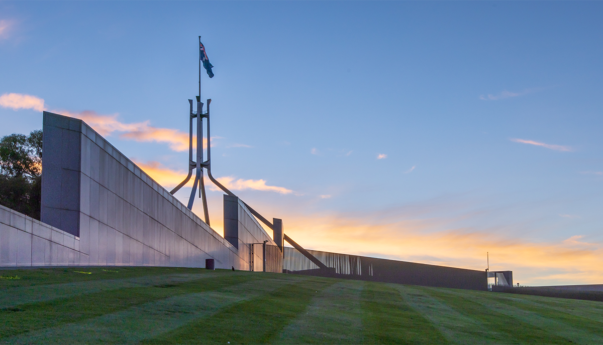 Parliament House in Canberra